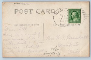 1909 House View Child In The Porch Madelia Minnesota MN RPPC Photo Postcard