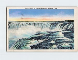 Postcard Centre of Horseshoe Falls Niagara Falls Canada