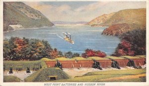 West Point Batteries & Hudson River Newark, NJ Insurance c1920s Vintage Postcard