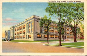 Wisconsin Kenosha Senior High School 1946 Curteich