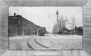 Postcard North Dakota Fargo Trolley Frame like 1908 23-6770