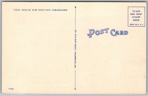 Vtg Wilmington Delaware DE Rodney Square Aerial View 1940s Linen Postcard