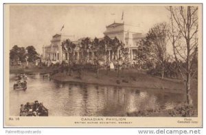 View of Canadian Pavilion from the Lake, British Empire Exhibition, Wembley, ...