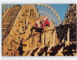 Postcard Thunder Run, Kentucky Kingdom, The Thrill Park, Louisville, Kentucky