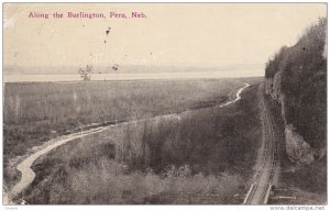 PERU, Nebraska, PU-1913; Along The Burlington