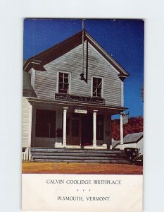 Postcard Calvin Coolidge Birthplace, Plymouth, Vermont