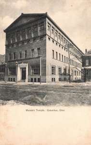 Vintage Postcard Masonic Temple Building Historic Landmark Columbus Ohio OH