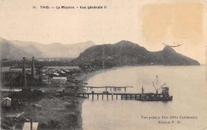 Thio New Caledonia Pier Harbor Scenic View Vintage Postcard AA76579