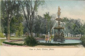 Postcard C-1905 Massachusetts Clinton View Park Children undivided MA24-3057