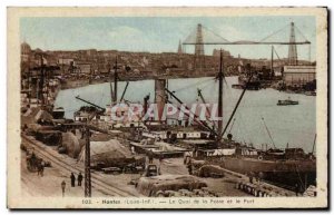 Old Postcard Nantes The dock of the pit and the port