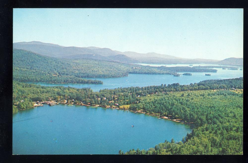 Little Squam Lake, New Hampshire/NH Postcard, Aerial View / HipPostcard