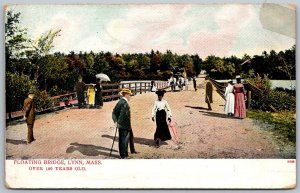 Lynn Massachusetts c1906 Postcard Floating Bridge Over 100 Years Old