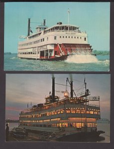 2 PCs KY Louisville Belle of Louisville, Ohio River paddle-whell excursion boat