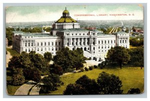 Vintage 1910's Postcard Aerial View Library of Congress Washington DC