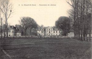 France Le Mesnil Saint Denis Panorama du chateau castle vintage postcard