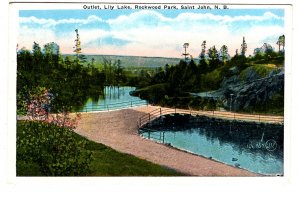 Outlet Lily Lake, Rockwood Park, Saint John, New Brunswick,