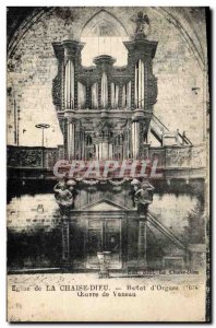 Old Postcard Organ Church of the God of chair Buffet & # 39orgues Work Vaneau