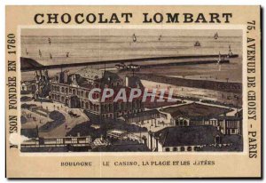 Chocolate Chromo lombart Boulogne Casino beach and piers