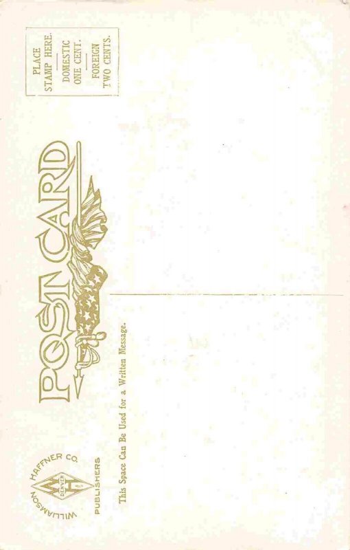 Native American Horse Rider Waiting 1910c postcard