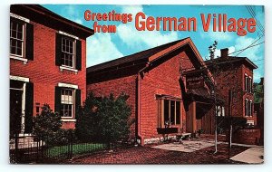 COLUMBUS, OH Ohio ~ Historic  GERMAN VILLAGE  1973 Postcard