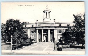 PLAINFIELD, New Jersey NJ ~ CITY HALL c1940s Union County Postcard
