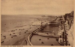 Kent Postcard - Bathing Pool and Sands, Ramsgate   RS22424