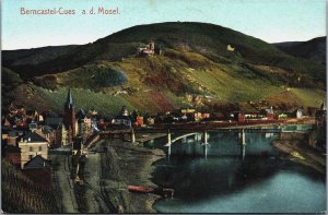 Germany Bernkastel Kues an der Mosel Vintage Postcard C062