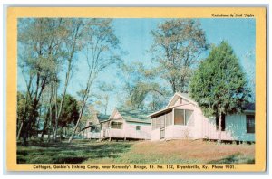 c1950's Cottages Gaskin's Fishing Camp Kennedy's Bridge Bryantsville KY Postcard