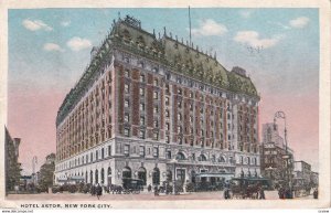 NEW YORK CITY, New York, PU-1916; Hotel Astor