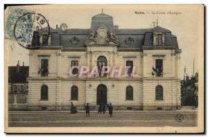 Old Postcard Bank Caisse d & # 39Epargne Sens