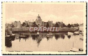 Postcard Old Parliament Victoria Canada