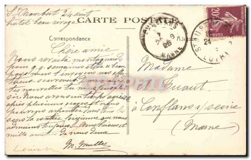 St Rambert sur Loire - L & # 39Eglise XI century - Old Postcard