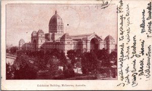 Australia Exhibition Building Melbourne Victoria Vintage Postcard C028