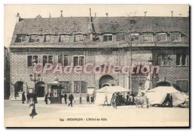 Old Postcard Besancon Hotel de Ville