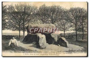 Old Postcard Dolmen Megalith Meudon Bellevue Lawn of & # 39observatoire Meudo...