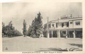 Morocco Marrakech  Guéliz - Hotel Mangin postcard