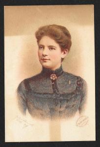 VICTORIAN TRADE CARD Best Tonic Mrs Grover Cleveland