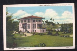 HABANA HAVANA CUBA COUNTRY CLUB PARK RESIDENCE VINTAGE POSTCARD