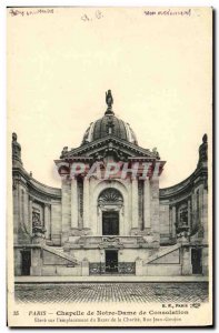 Old Postcard Paris Chapel of Our Lady of Consolation of the Charity Bazaar Ru...