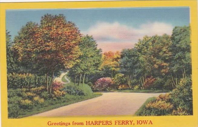 Iowa Greetings From Harpers Ferry