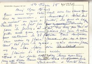 BF29511 benidorm  spain   front/back image