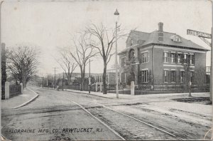 Lorraine Manufacturing Co Pawtucket RI Rhode Island History Litho Postcard H11