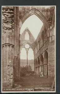 Wales Postcard - Tintern Abbey - Interior of Presbytery    RS15907