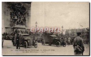 Paris - Fetes de la Victoire - July 14, 1919 - The Cars guns Tank - Old Postcard