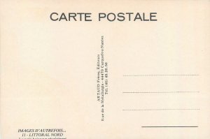 images d'autrefois Postcard la lecon de natation