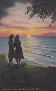 Ohio Beulah Beach Sunset Over Lake Erie