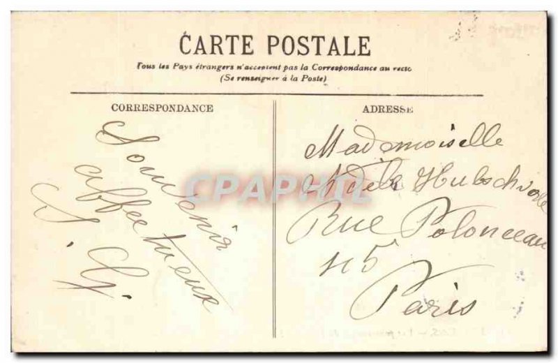 Old Postcard Beauvais Panoramic view of the Lycee