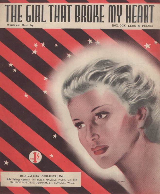 The Girl That Broke My Heart 1940s Sheet Music