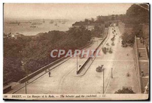 Brest - The ramps and Rade - Old Postcard