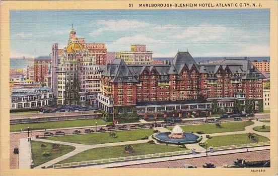 New Jersey Atlantic City Marlborough Blenheim Hotel